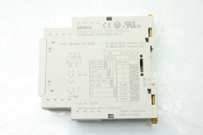 Omron K8AB TH11S Temperature Monitoring Relay 0 399 C 1 SPDT Relay Output Used 182372276040