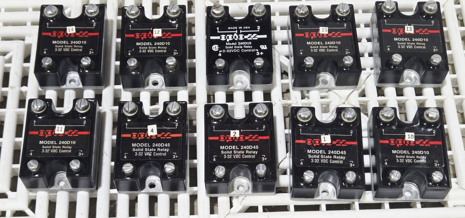 Opto 22 240D10 240D45 Solid State Relay Used Lot of 10 - Used - Image 8