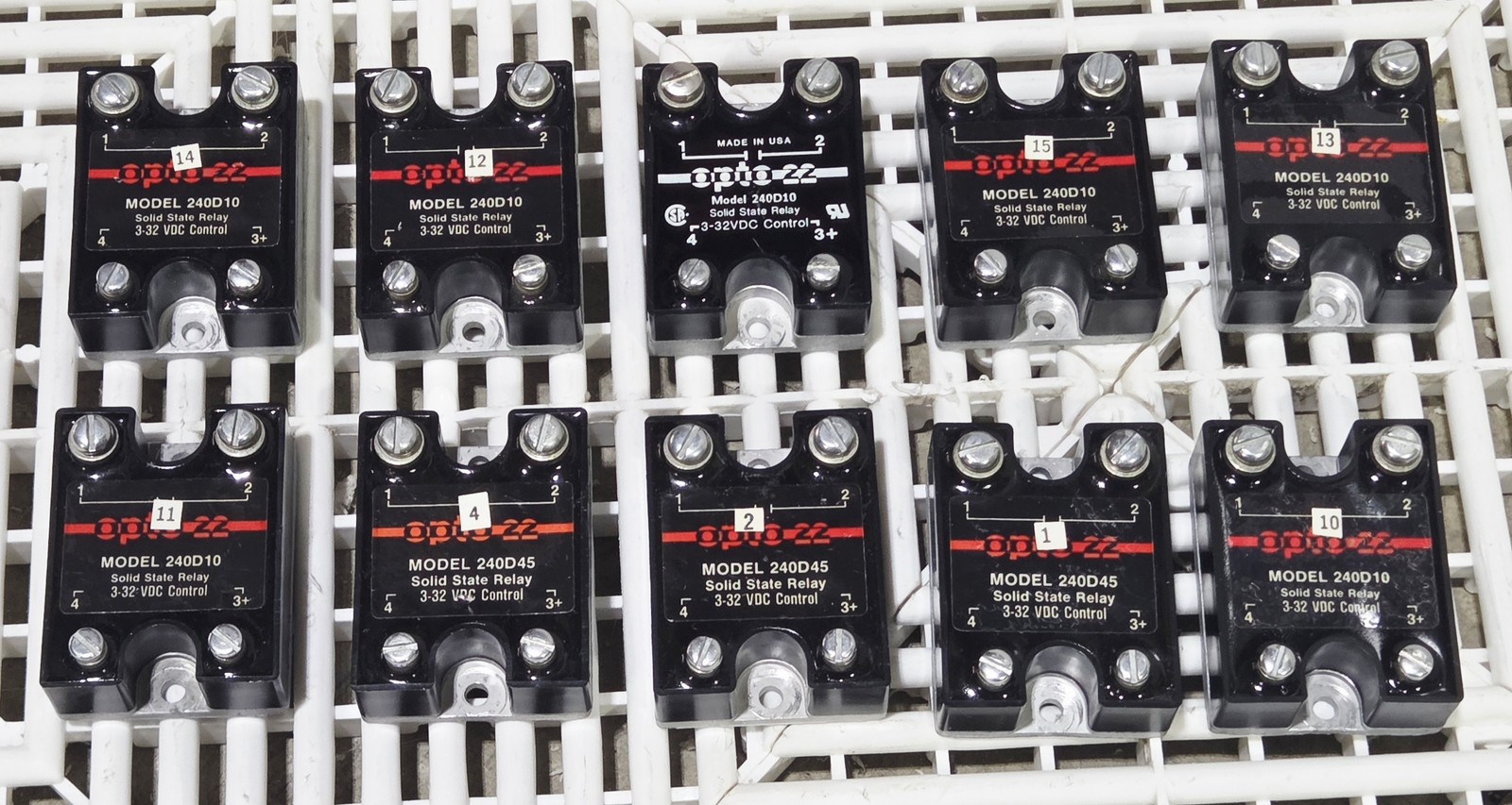 Opto 22 240D10 240D45 Solid State Relay Used Lot of 10 - Used - Image 9