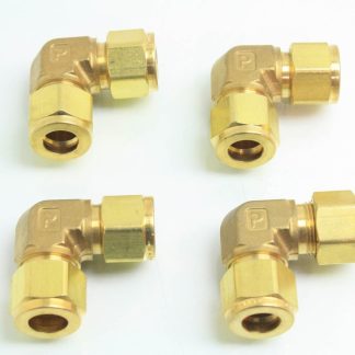 Parker 8EE8-B 1/2" Brass 90° A-LOK Union Elbow Compression Fitting Lot of 4 - New