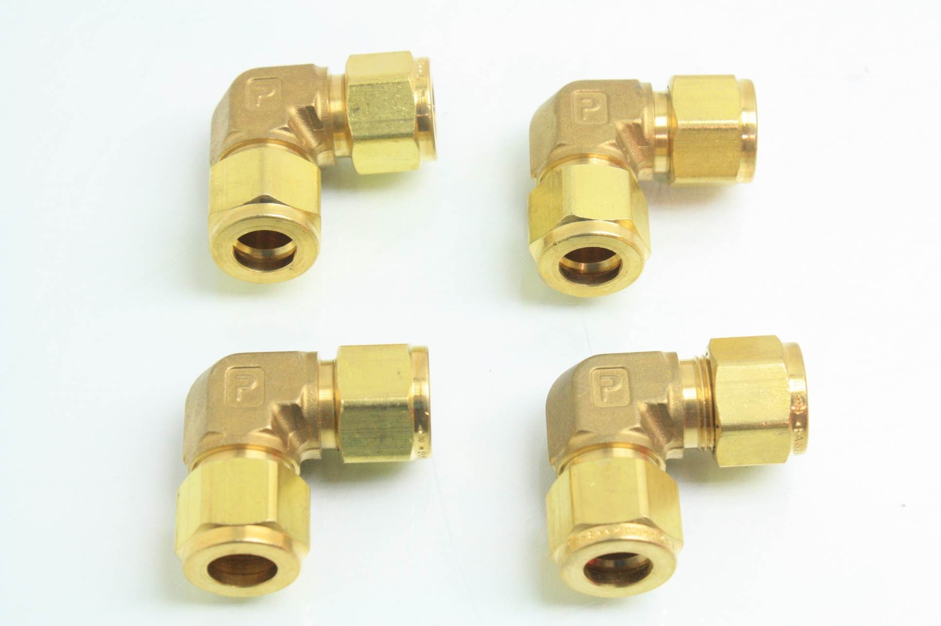 Parker 8EE8-B 1/2" Brass 90° A-LOK Union Elbow Compression Fitting Lot of 4 - New - Image 9