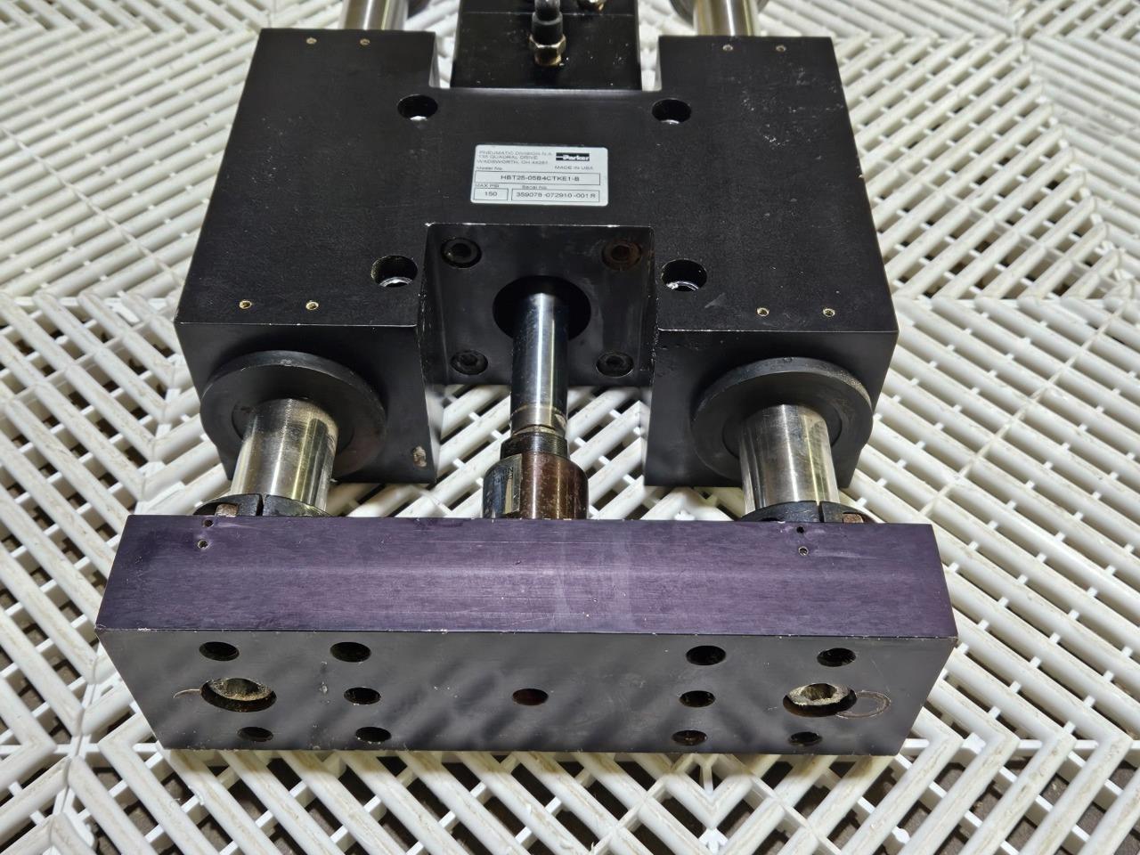 Parker P1D4R063MRE0134N9N3N Guided Cylinder Assembly HBT25-05B4CTKE1-B 150PSI - Used - Image 12