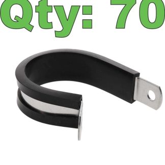 (Qty 70) Umpco S325SSG16 1" Cushioned Pipe Clamp MS21919-WDG16 - New other (see details)