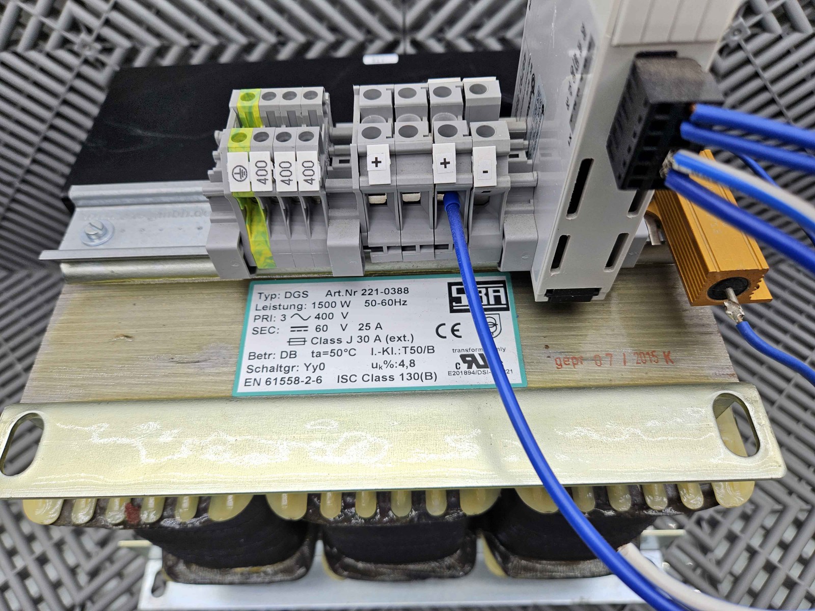 SBA Transformer DGS 221-0388 w/ Dunkermotoren BR8075 Brake Voltage Prot Module - Used - Image 4