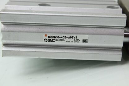 SMC MGPM16-40Z-A93VS Guided Air Cylinder Slide Table 16mm Bore x 40mm Stroke - Used - Image 18