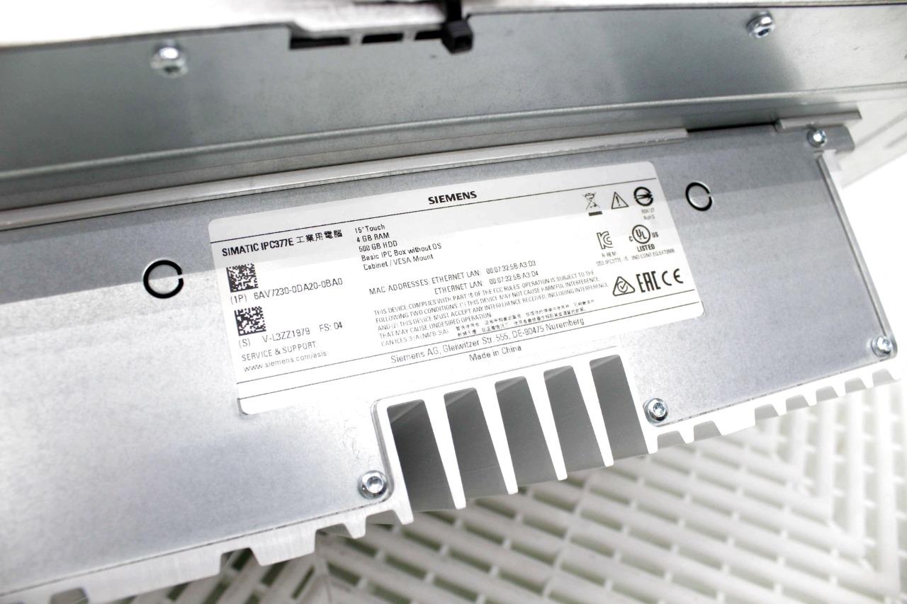 Siemens 6AV7230-0DA20-0BA0 Touch Screen HMI Panel SIMATIC IPC377E 15in - Used - Image 14