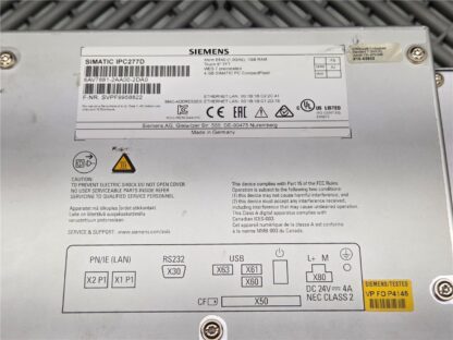Siemens 6AV7881-2AA00-2DA0 Touch Screen HMI NanoPanel PC 9-inch, USA Stock - Used - Image 6