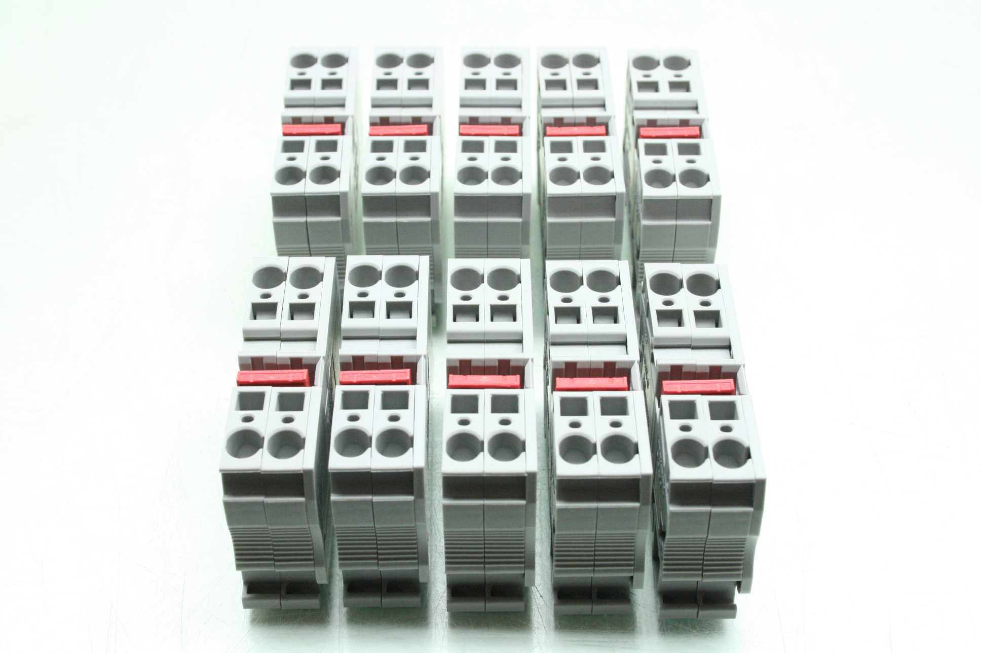 10 Phoenix Contact ST-6 Din Mount Feed Through Terminal Blocks 2 Pos Grey 600V - Used - Image 7