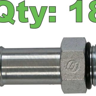 (18) Brennan 4604-10-12-O 5/8" Hose Barb x 3/4" (-12) Male ORB 10HB-12MORB - New