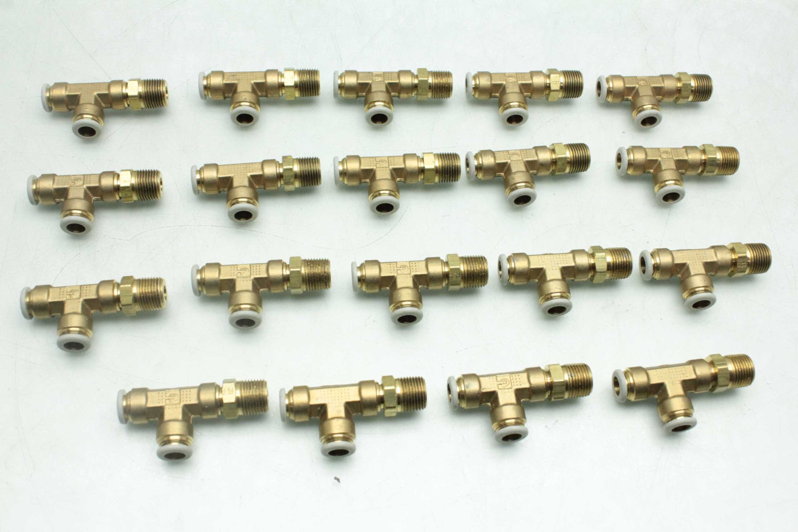 19 New Parker X171PL-6-6 Push-to-Connect Brass Tee Pipe Fittings / Prestolock - New - Image 6