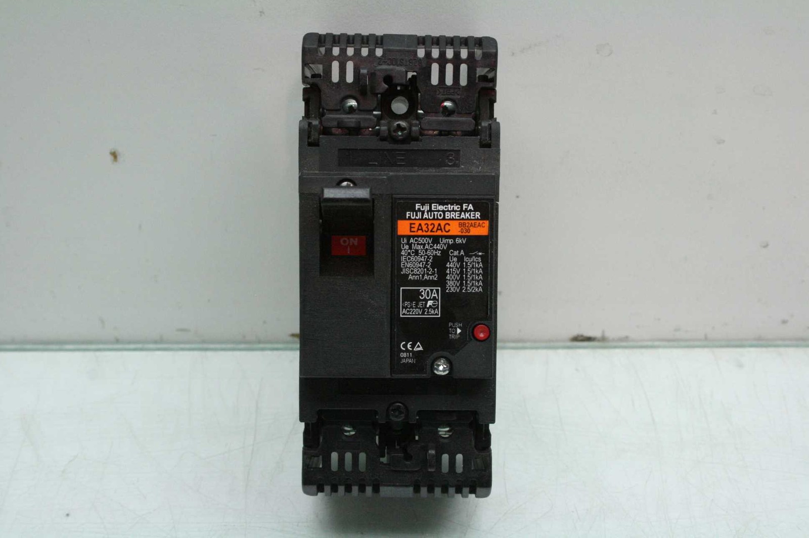 2 Fuji Electric EA32AC-BB2AEAC-030 Circuit Breaker 30A Double Pole - Used - Image 6