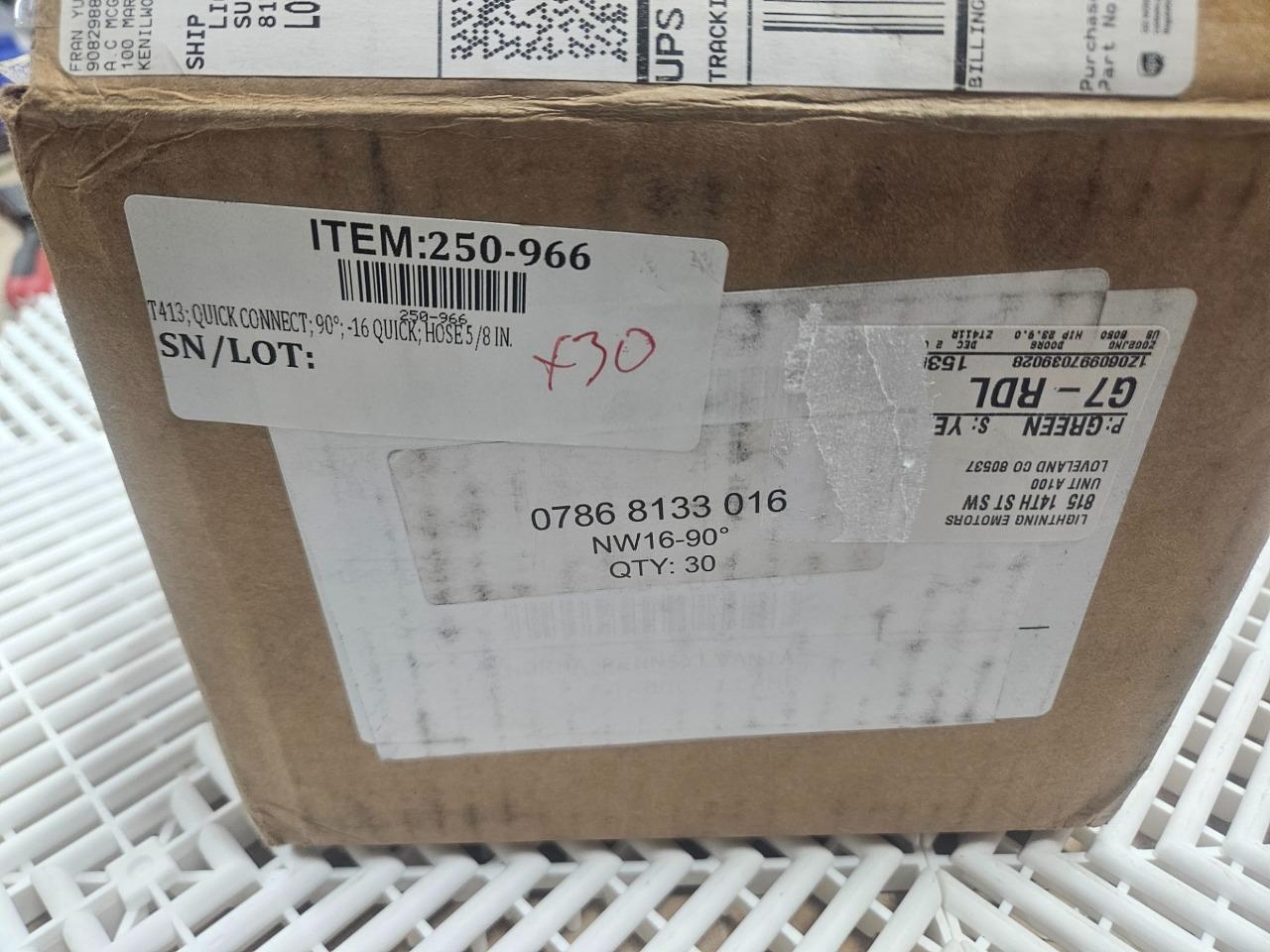 (2) Normaquick PS3 0786-8133-016 NW16 90° Coolant Hose Connector - New - Image 11