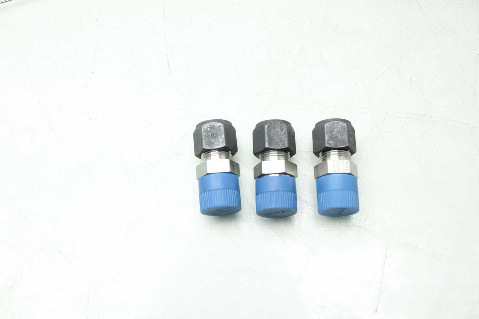 3 New Parker 6-6 FBZ-SS Male Connectors / Stainless / SS-600-1-6 / 3/8" - New