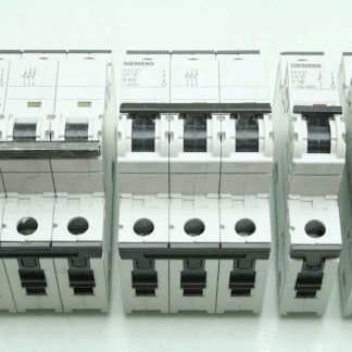 4 Siemens Circuit Breakers 5SY4332-6, 5SY4340-8, 5SY4116-8, 5SY4111-7 - Used