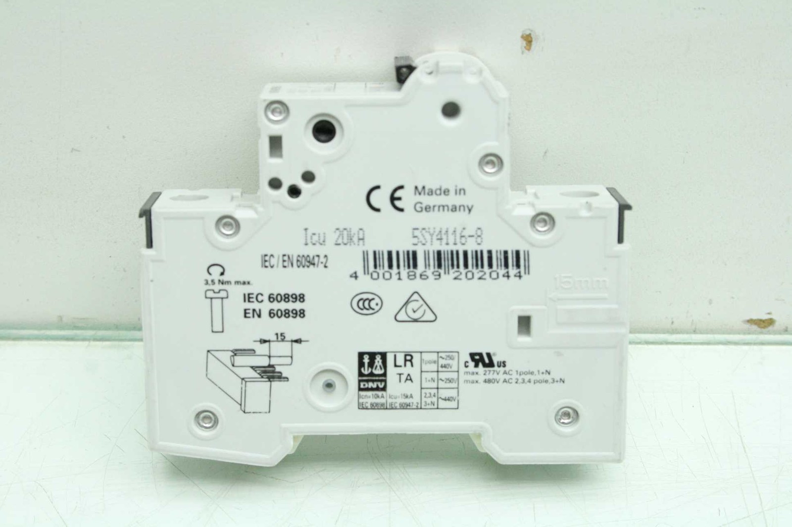 4 Siemens Circuit Breakers 5SY4332-6, 5SY4340-8, 5SY4116-8, 5SY4111-7 - Used - Image 9