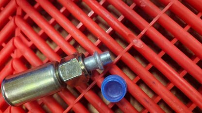 (5) Straight #6 (3/8") Crimp 5/8"-18 Female Beadlock A/C Hydraulic Fittings - New - Image 7