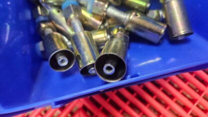 (5) Straight #6 (3/8") Crimp 5/8"-18 Female Beadlock A/C Hydraulic Fittings - New - Image 8