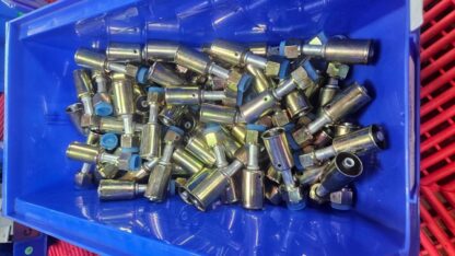 (5) Straight #6 (3/8") Crimp 5/8"-18 Female Beadlock A/C Hydraulic Fittings - New - Image 9