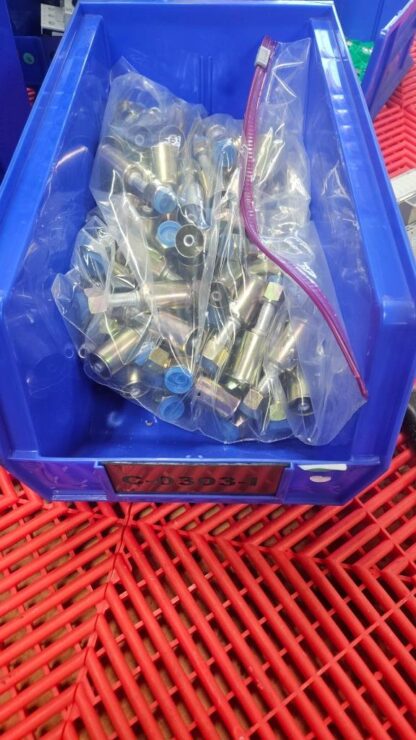 (5) Straight #6 (3/8") Crimp 5/8"-18 Female Beadlock A/C Hydraulic Fittings - New - Image 10