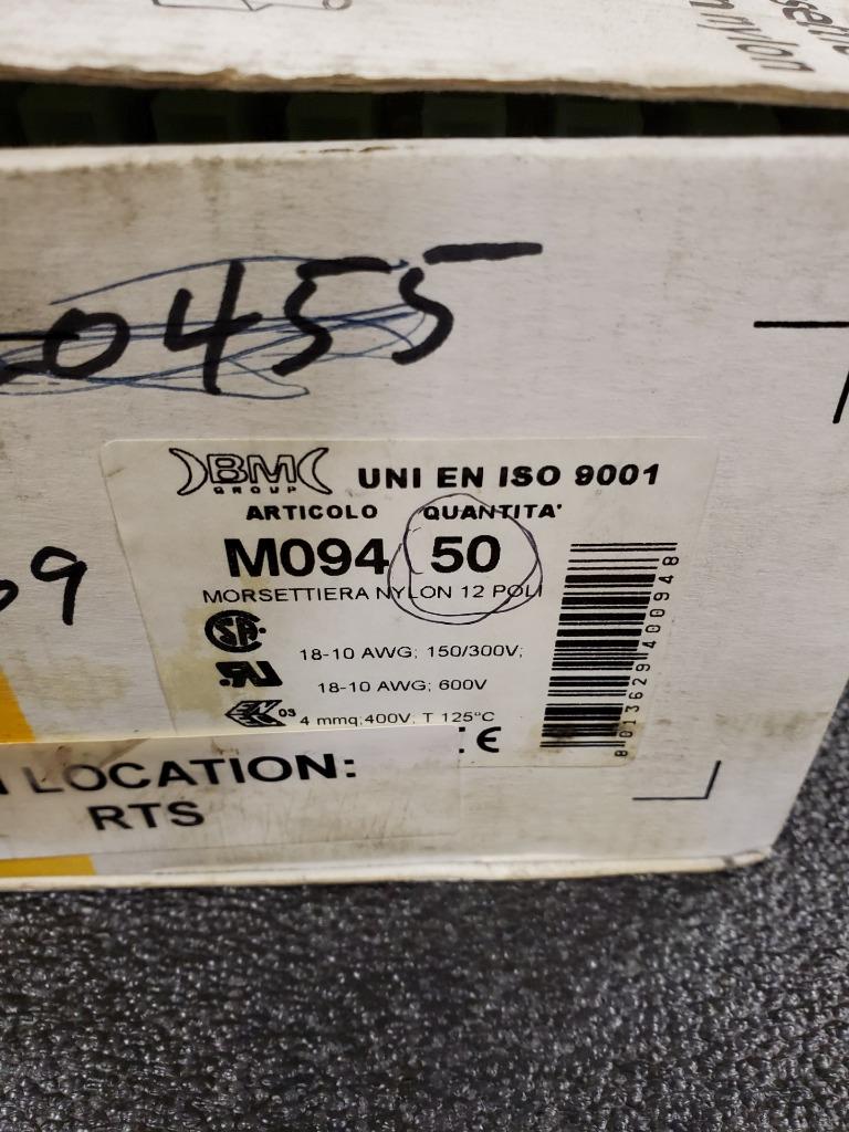 50 New BM-M094-50PK Barrier Terminal Strip Connector 30A , 12 Pole - New - Image 8