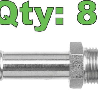 (8) Brennan 4404-06-08 3/8" Beaded Hose Barb x 1/2" Male NPT - New