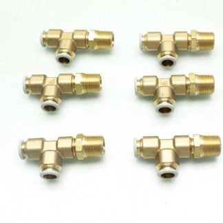 9 New Parker 171PLP-8-8 Prestolok Fittings / Brass / Tee / 1/2" x 1/2" x 1/2" - New