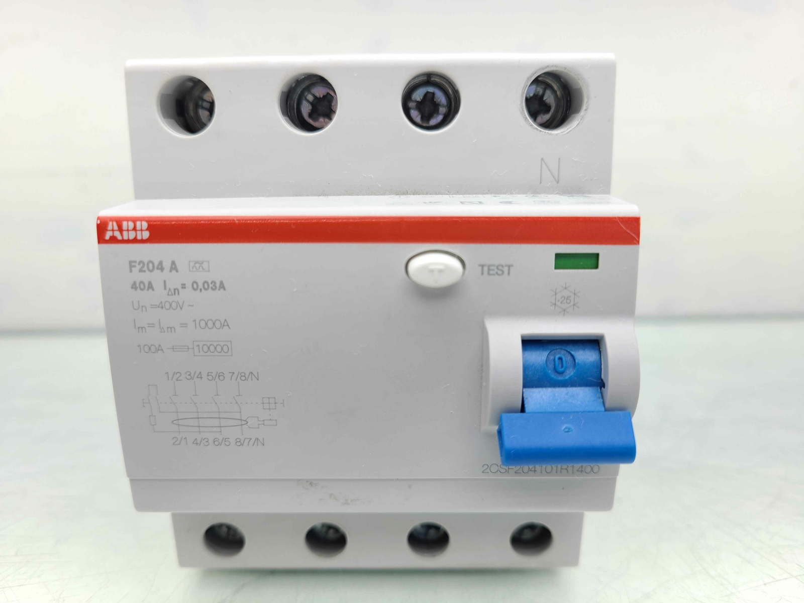 ABB F204 A-40/0,03 4-Pole Circuit Breaker 240V - Used - Image 4