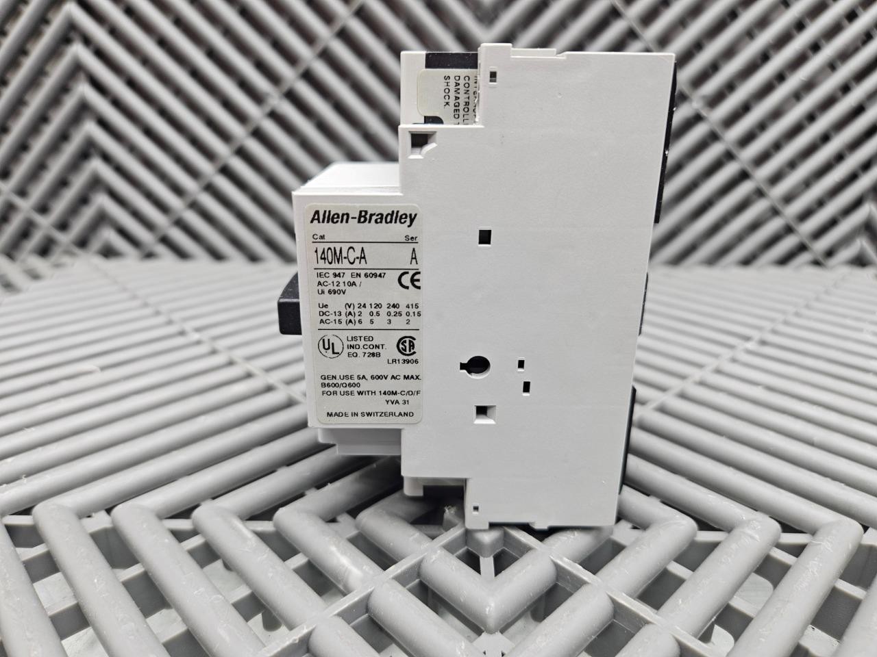 Allen-Bradley 140M-C2E-B25 Motor Protector 2.5A Circuit Breaker w/ 140M-C-A - Used - Image 4
