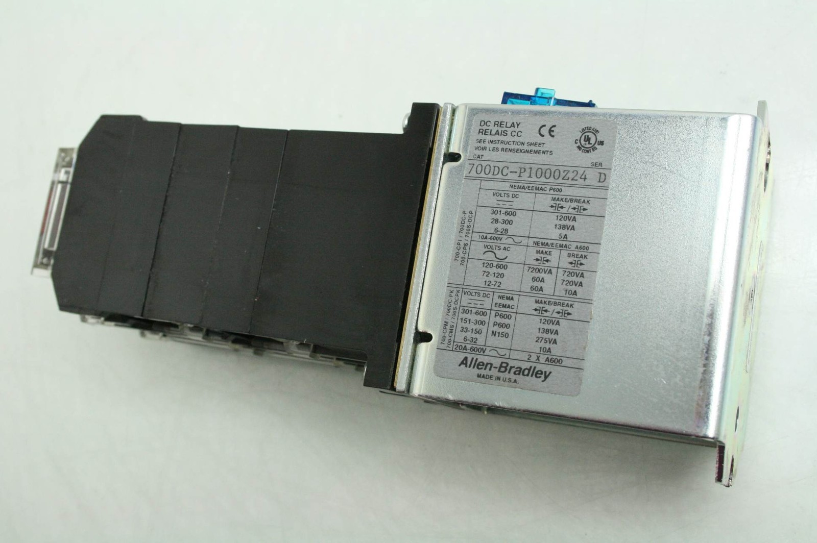 Allen-Bradley 700DC-P1000Z24 Industrial 8 Pole DC Relay 24V Coils - Used - Image 4