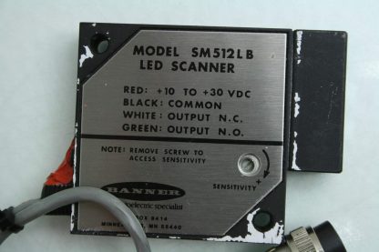 Banner SM512LB LED Scanner Diffuse Mode Proximity Photo Sensor - Used - Image 11