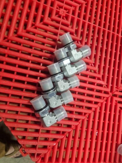 Brennan 6801-08-08-NWO-FG Elbow 90 Deg 1/2" ORB to 1/2" JIC Flare 08MJ-08MAORB - New - Image 3