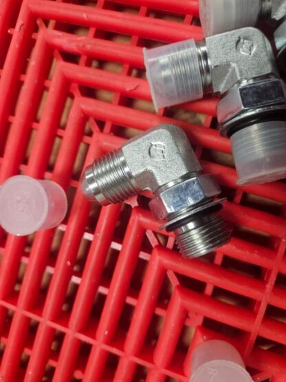 Brennan 6801-08-08-NWO-FG Elbow 90 Deg 1/2" ORB to 1/2" JIC Flare 08MJ-08MAORB - New - Image 5