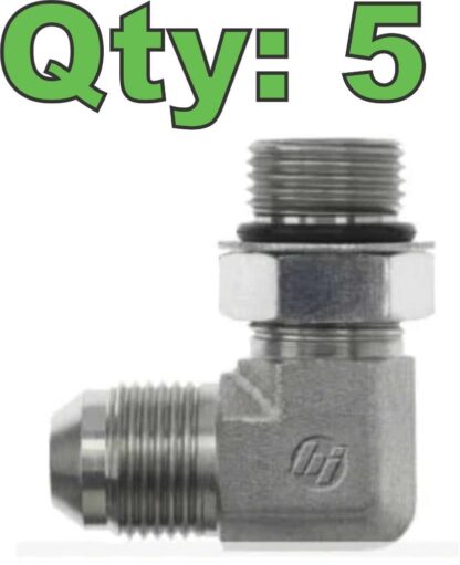 Brennan 6801-08-08-NWO-FG Elbow 90 Deg 1/2" ORB to 1/2" JIC Flare 08MJ-08MAORB - New - Image 10