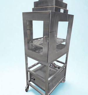 CRI Stainless HEPA Filter Cleanroom Sterile Mobile Cabinet SAM-18x18-SS-NCR - Used