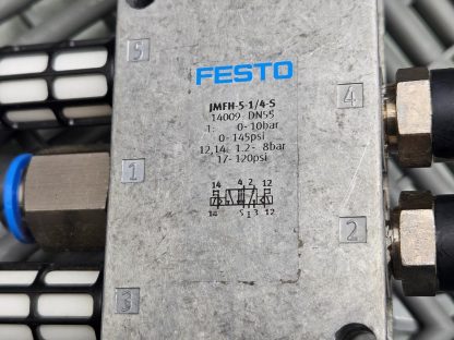 Festo 14009 DN55 Air Solenoid Valve JMFH-5-1/4-S,10 Bar, w/ MSFG-24/42-50/60-OD - Used - Image 14