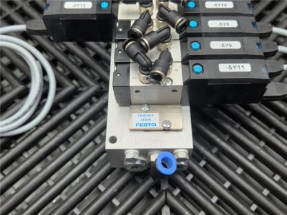 Festo 6-Slot Valve Manifold Block PRS-M5-6 w/ 34307, 34311, 34309 Solenoid Valve - Used - Image 15