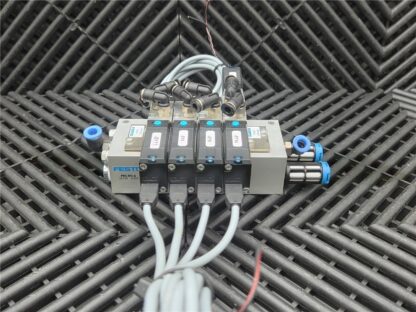 Festo 6-Slot Valve Manifold Block PRS-M5-6 w/ 34307, 34311, 34309 Solenoid Valve - Used - Image 4