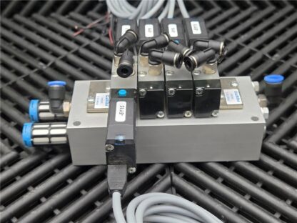 Festo 6-Slot Valve Manifold Block PRS-M5-6 w/ 34307, 34311, 34309 Solenoid Valve - Used - Image 7