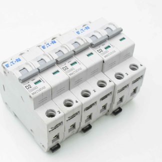 Lot of 5 Eaton WMZS2D02 2 POLE 477/480V 2A Circuit Breakers - Used
