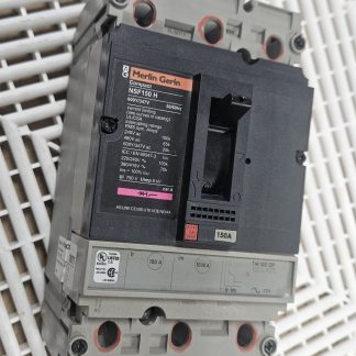 Merlin Gerin NSF150H 100A 600V 3P Molded Case Circuit Breaker w/ TM100DP - Used
