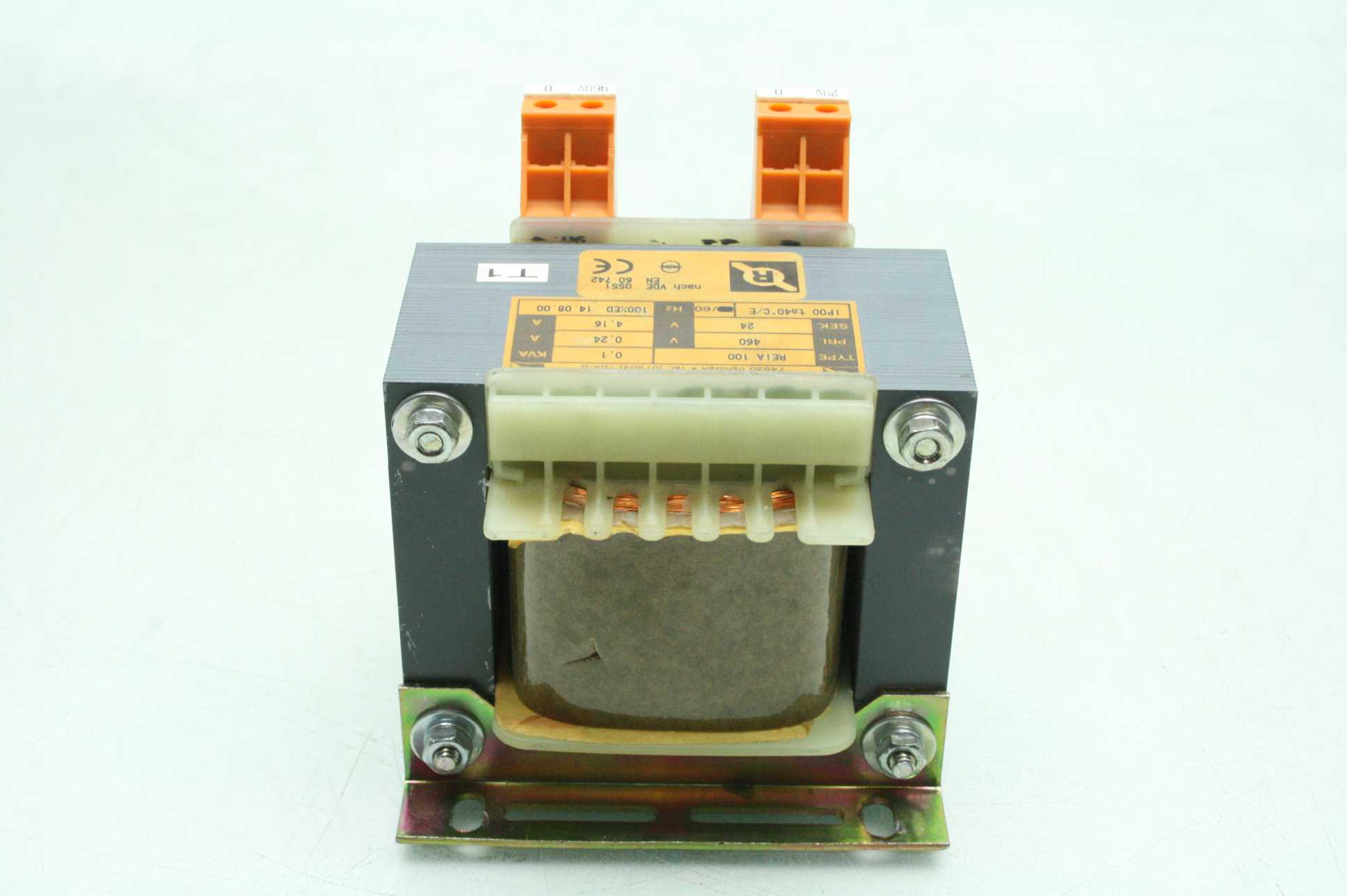 Michael Riedel Transformer, Type REIA 100, 0.1KVA, 460V Primary, 24V Secondary - Used - Image 9