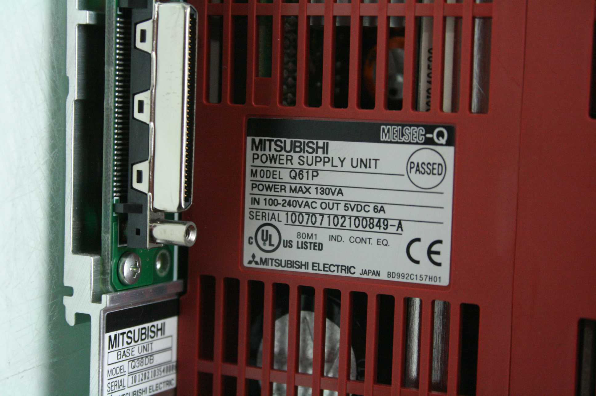 Mitsubishi Q38DB Base Unit w Q61P Power Supply / Mitsubishi Q Series 9 Slot Base - Used - Image 14