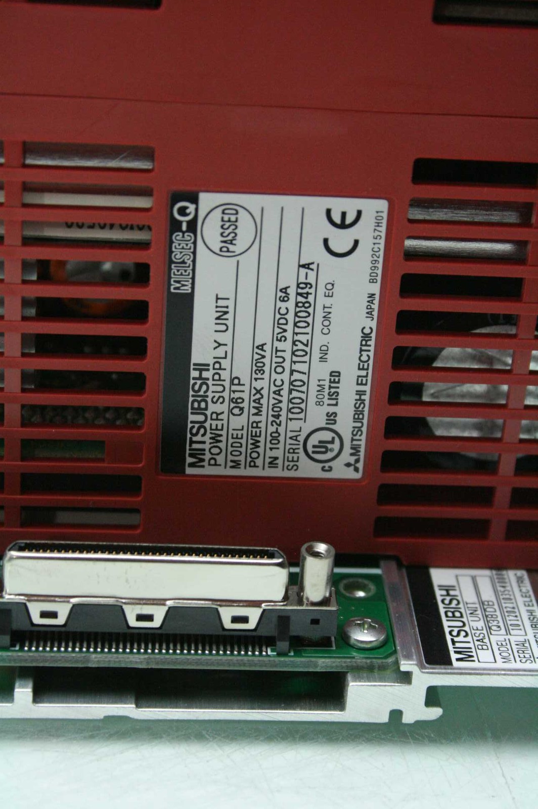 Mitsubishi Q38DB Base Unit w Q61P Power Supply / Mitsubishi Q Series 9 Slot Base - Used - Image 6