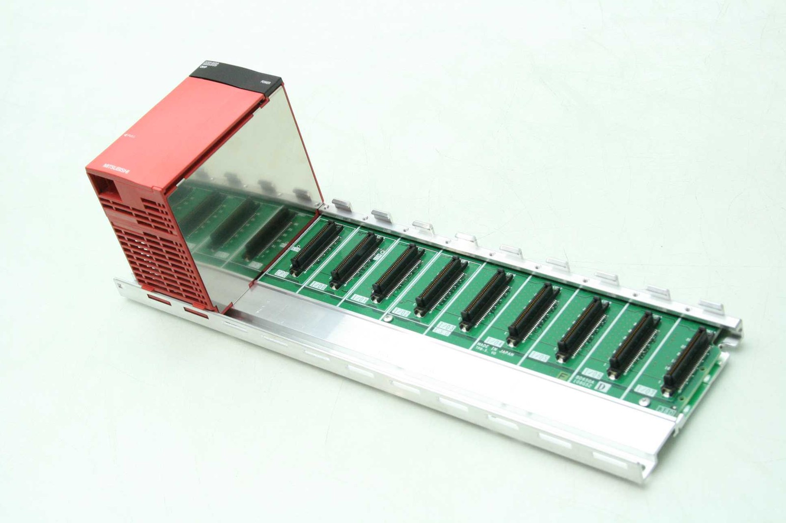 Mitsubishi Q38DB Base Unit w Q61P Power Supply / Mitsubishi Q Series 9 Slot Base - Used