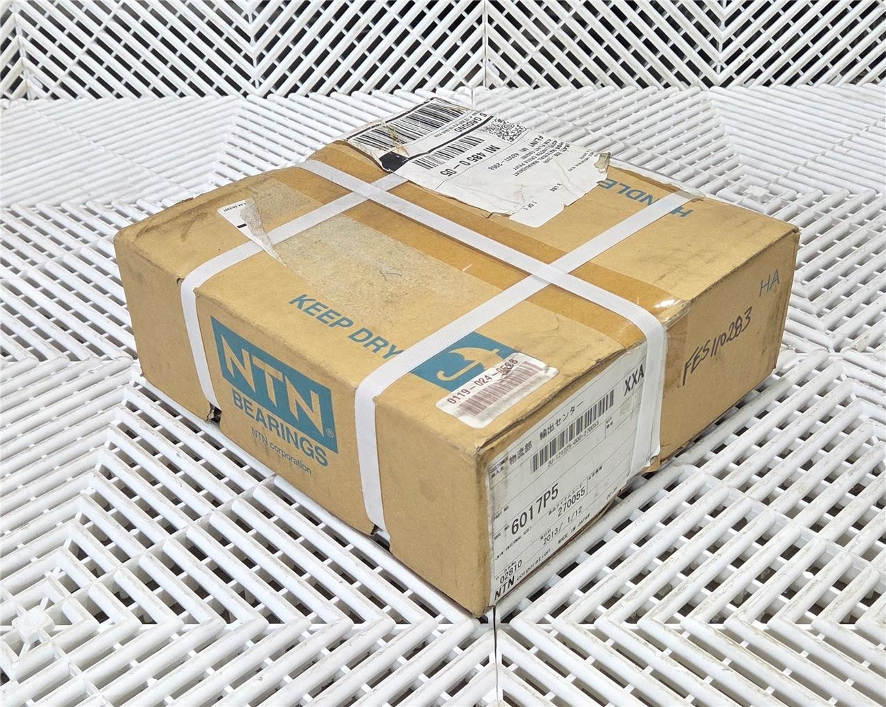 NTN 6017P5 Radial/Deep Groove Ball Bearing - Straight Bore OD: 130mm, BD: 85mm - New