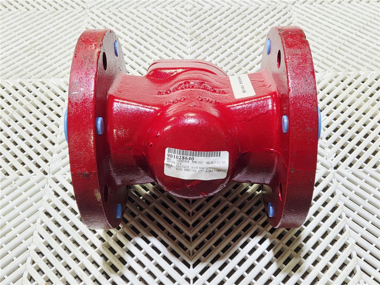 New Flowserve Nordstrom 143-4 Cast Iron Vandal Proof Lubricated Plug Valve 4" - New - Image 9