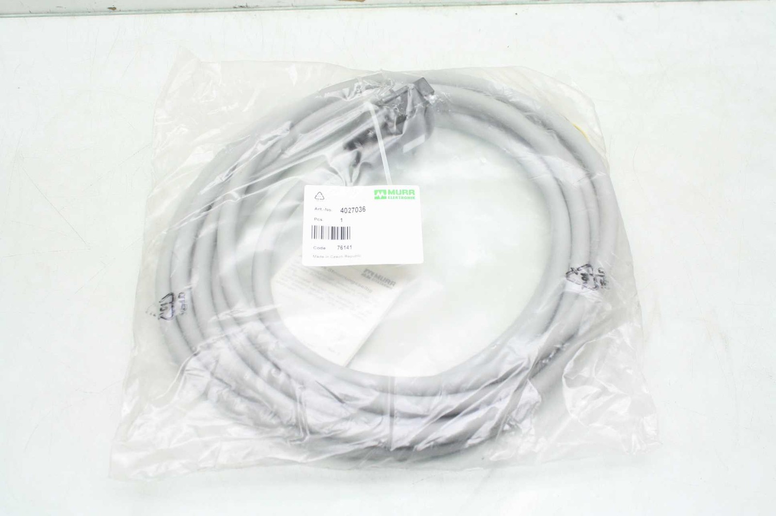 New Murr Elektronik 4027036 / Cap For D-Box / M12 8-Way 5-Pole / 5m Long - New