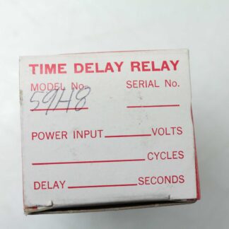 New TIMECO 591-18 AC Time Delay Socket Relay / .09 - .28 Delay Seconds - New