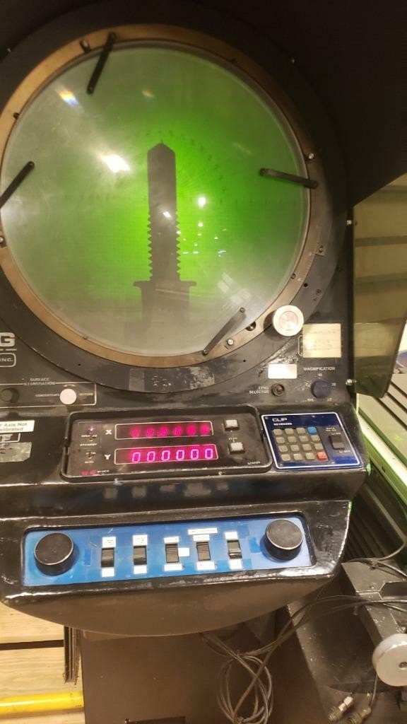 OPG OQ20 Optical Comparator 20" Motorized DRO w/10X / 20X / 50X Lenses - Used - Image 10