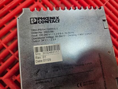 Phoenix Contact TRIO-PS/1AC/24DC/2.5 Power Supply 100-240V to 24V DC / 2.5A - Used - Image 10
